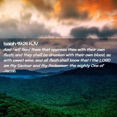 Isaiah 49:26 KJV Free Bible Images