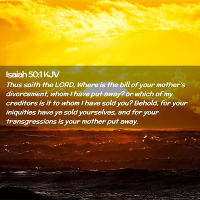 Isaiah 50:1 KJV Free Bible Images