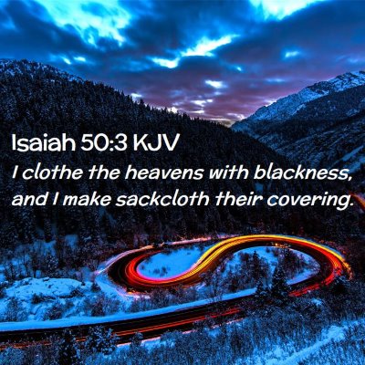 Isaiah 50:3 KJV Free Bible Images