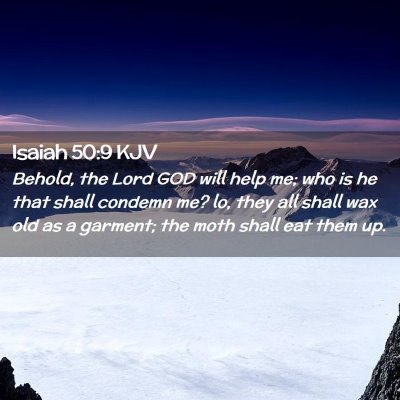 Isaiah 50:9 KJV Free Bible Images