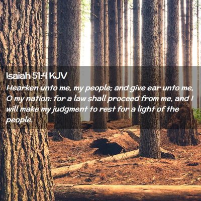 Isaiah 51:4 KJV Free Bible Images