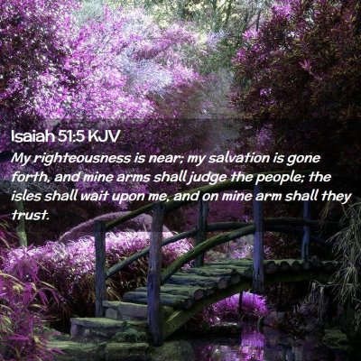 Isaiah 51:5 KJV Free Bible Images