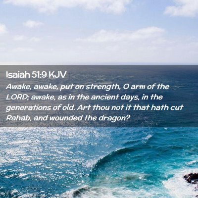 Isaiah 51:9 KJV Free Bible Images