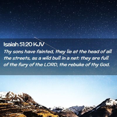 Isaiah 51:20 KJV Free Bible Images