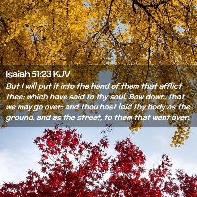 Isaiah 51:23 KJV Free Bible Images