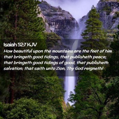 Isaiah 52:7 KJV Free Bible Images