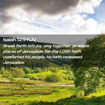 Isaiah 52:9 KJV Free Bible Images