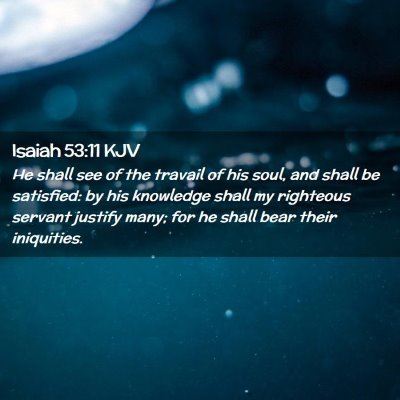 Isaiah 53:11 KJV Free Bible Images