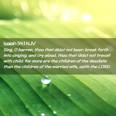 Isaiah 54:1 KJV Free Bible Images