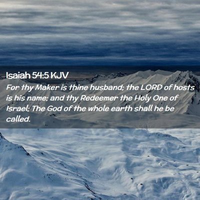 Isaiah 54:5 KJV Free Bible Images