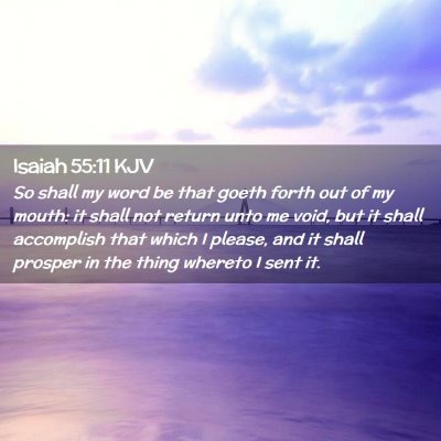 Isaiah 55:11 KJV Free Bible Images