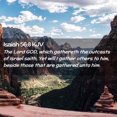 Isaiah 56:8 KJV Free Bible Images