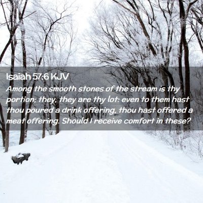 Isaiah 57:6 KJV Free Bible Images