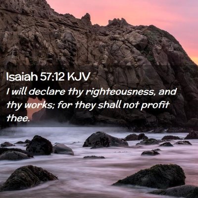 Isaiah 57:12 KJV Free Bible Images