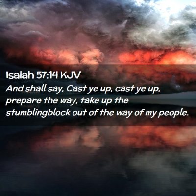 Isaiah 57:14 KJV Free Bible Images