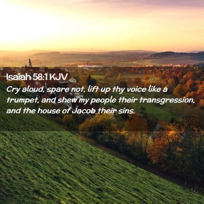 Isaiah 58:1 KJV Free Bible Images