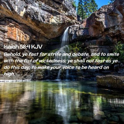 Isaiah 58:4 KJV Free Bible Images