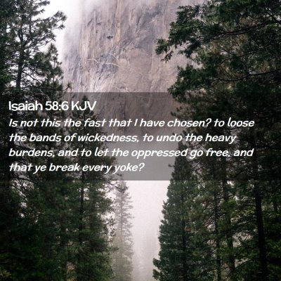 Isaiah 58:6 KJV Free Bible Images