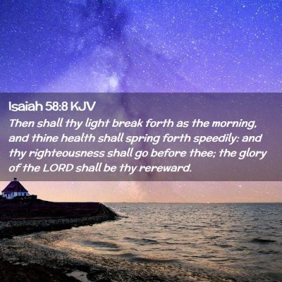 Isaiah 58:8 KJV Free Bible Images