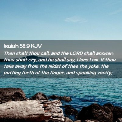 Isaiah 58:9 KJV Free Bible Images