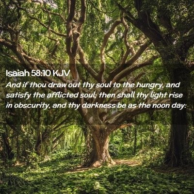 Isaiah 58:10 KJV Free Bible Images