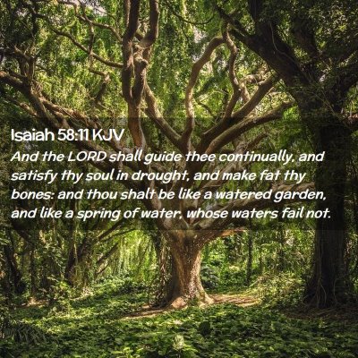 Isaiah 58:11 KJV Free Bible Images