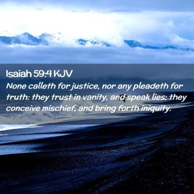 Isaiah 59:4 KJV Free Bible Images