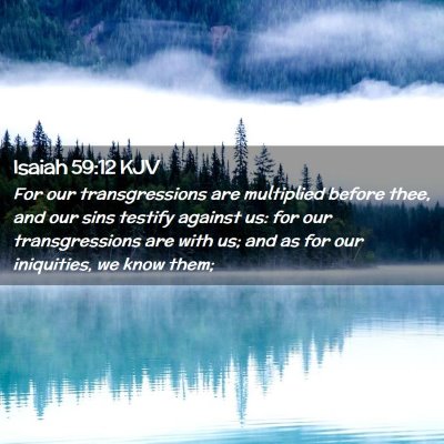 Isaiah 59:12 KJV Free Bible Images