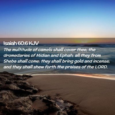 Isaiah 60:6 KJV Free Bible Images