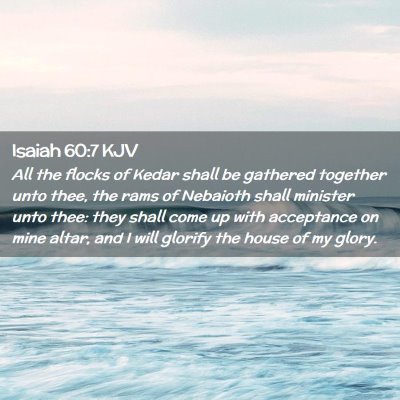 Isaiah 60:7 KJV Free Bible Images