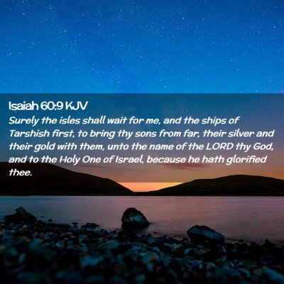 Isaiah 60:9 KJV Free Bible Images