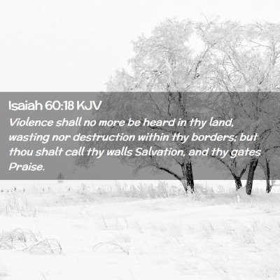 Isaiah 60:18 KJV Free Bible Images