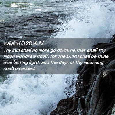 Isaiah 60:20 KJV Free Bible Images