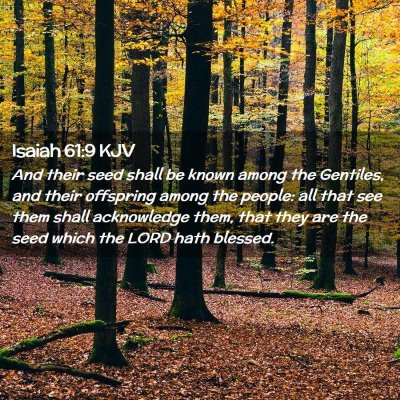 Isaiah 61:9 KJV Free Bible Images