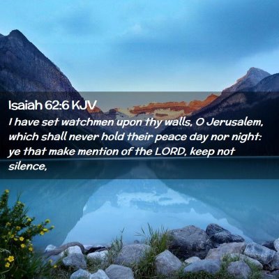 Isaiah 62:6 KJV Free Bible Images