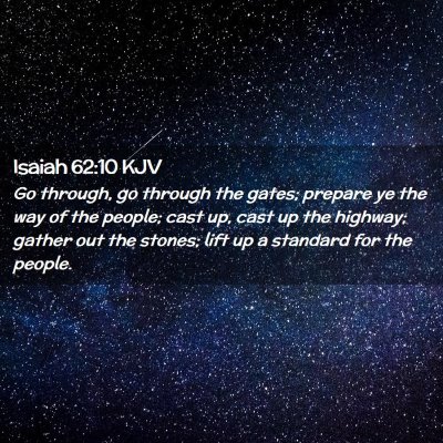 Isaiah 62:10 KJV Free Bible Images