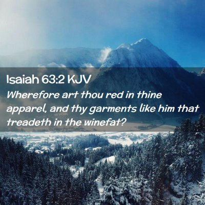 Isaiah 63:2 KJV Free Bible Images