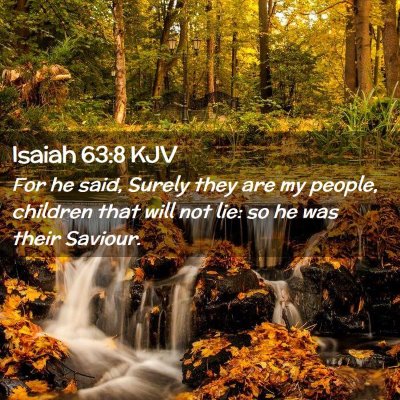 Isaiah 63:8 KJV Free Bible Images