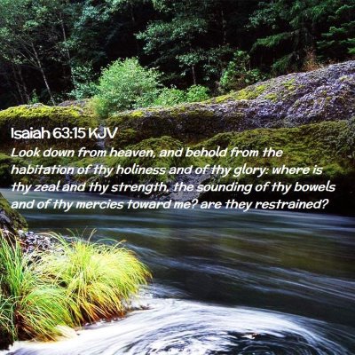 Isaiah 63:15 KJV Free Bible Images