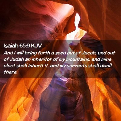 Isaiah 65:9 KJV Free Bible Images