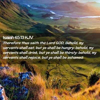 Isaiah 65:13 KJV Free Bible Images