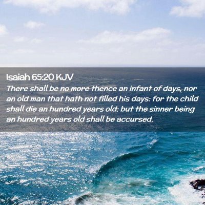 Isaiah 65:20 KJV Free Bible Images