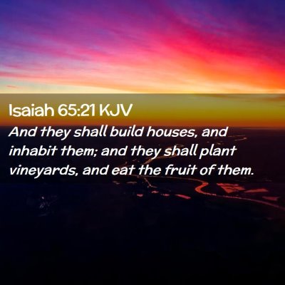 Isaiah 65:21 KJV Free Bible Images