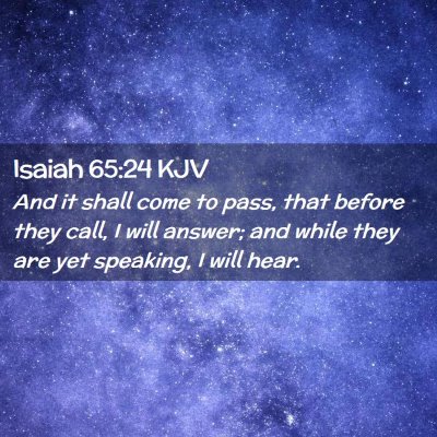 Isaiah 65:24 KJV Free Bible Images