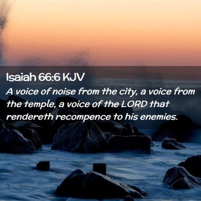 Isaiah 66:6 KJV Free Bible Images