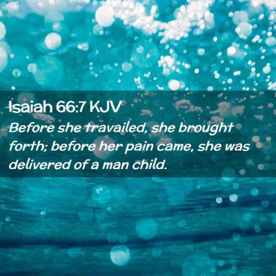 Isaiah 66:7 KJV Free Bible Images