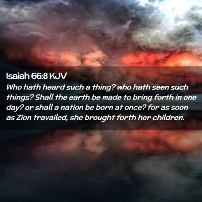 Isaiah 66:8 KJV Free Bible Images