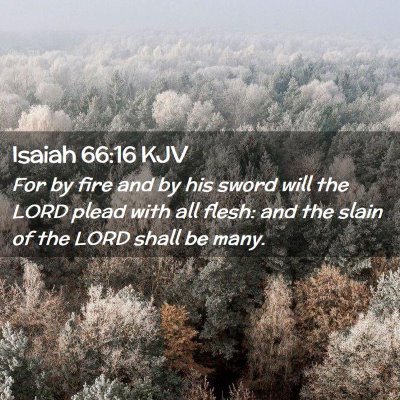 Isaiah 66:16 KJV Free Bible Images