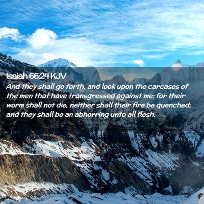 Isaiah 66:24 KJV Free Bible Images