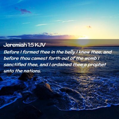 Jeremiah 1:5 KJV Free Bible Images